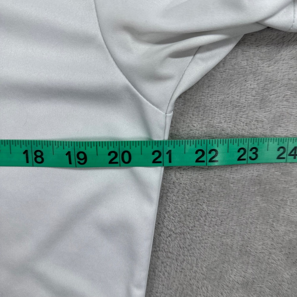 Collars & Co. Dress Collar Polo Mens Large White Short Sleeve Performance Casual - Picture 6 of 9